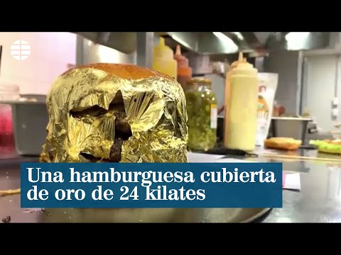 Un restaurante de Bogotá sirve hamburguesas cubiertas de oro de 24 kilates