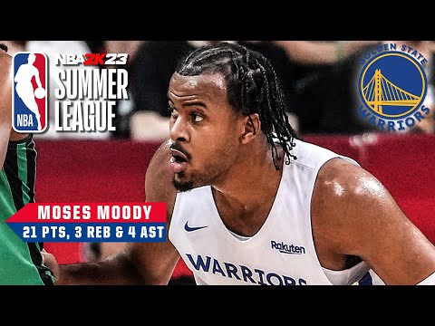Moses Moody's 21 PTS not enough for the Warriors vs. the Celtics | NBA Summer League video clip