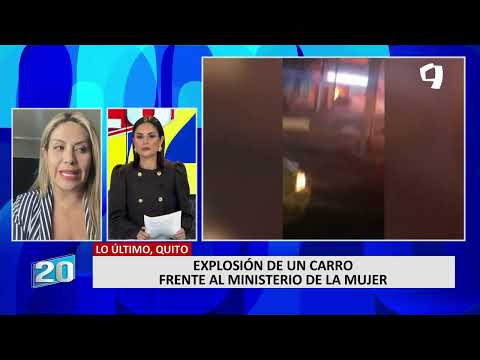 Linda Romero sobre explosión en Quito: Autoridades no han descartado que sea un coche bomba