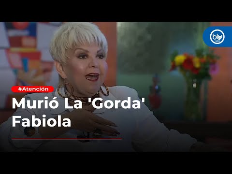 Murió La 'Gorda' Fabiola, humorista de Sábados Felices: luto en la televisión colombiana