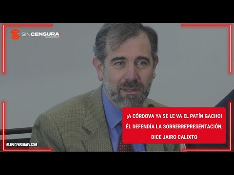 ¡A #Cordova ya  SE LE VA el patín GACHO! Él defendía la #sobrerrepresentacion, dice Jairo Calixto