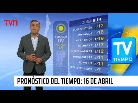 Pronóstico del tiempo: Viernes 16 de abril | TV Tiempo
