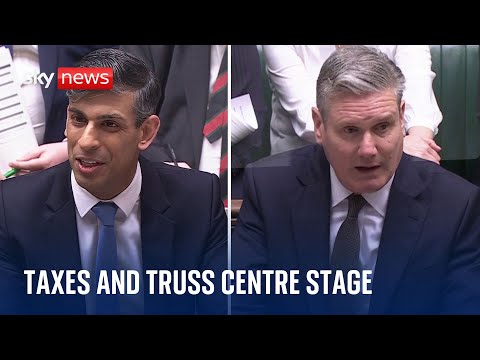 PMQs: Rishi Sunak and Sir Keir Starmer clash over Liz Truss, Angela Rayner and tax policy