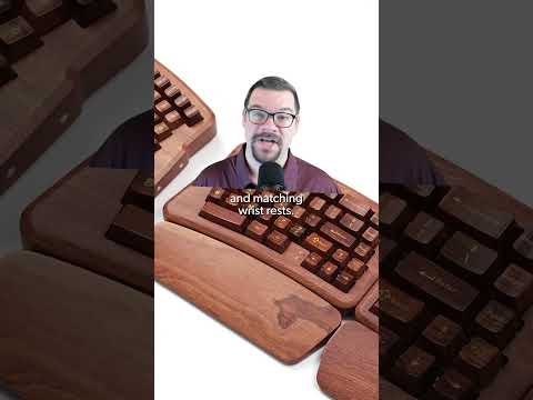 Check out this all wood keyboard!