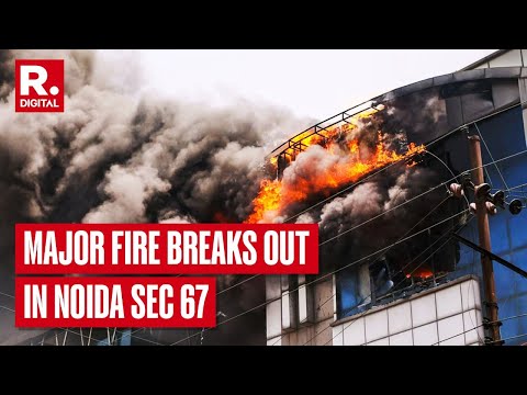 Massive Fire Breaks Out In Two Companies At Sector 67 In Noida