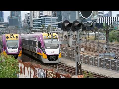Regional Trains at the North Melbourne Flyover