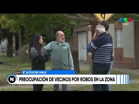 Barrio Altos Del Valle: vecinos preocupados por inseguridad