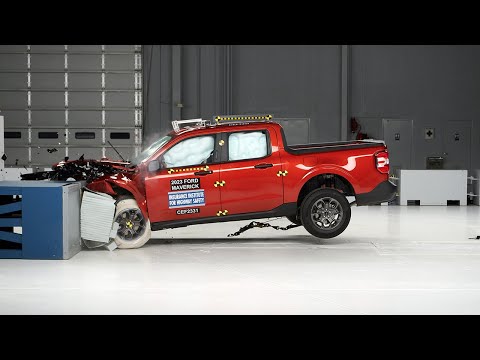 2023 Ford Maverick updated moderate overlap IIHS crash test