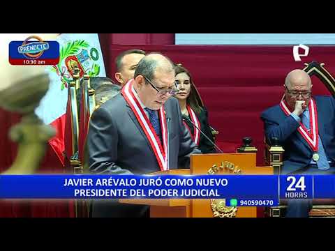 Poder Judicial: Javier Arévalo asume este martes la presidencia del PJ para el periodo 2023-2024