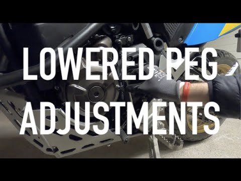 Brake/Shift Lever ADJUSTMENT & Bosley's Lowered Pegs INSTALLATION | Tenere 700