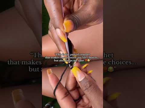 Every crocheter can relate— Foundation chains can really test your patience 🤣