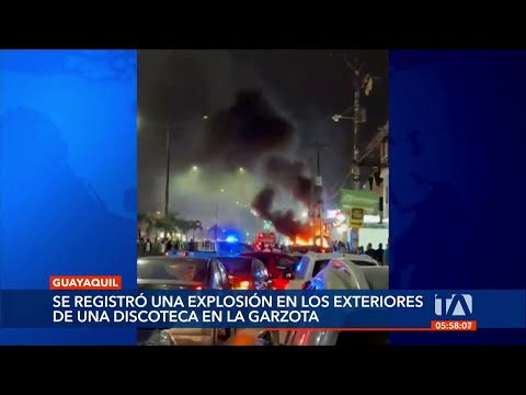 Explosión de un vehículo en La Garzota, norte de Guayaquil
