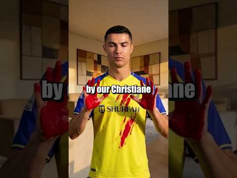 Why did Cristiano have blood on his hands?😱 #shorts