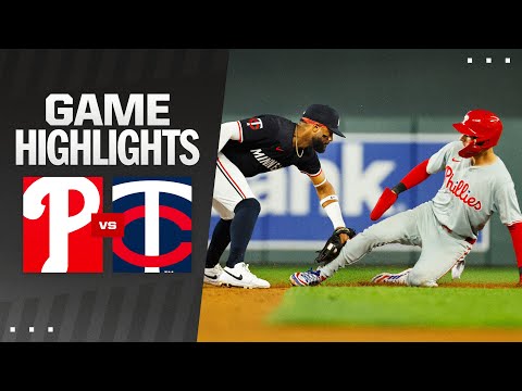 Phillies vs. Twins Game Highlights (7/22/24) | MLB Highlights