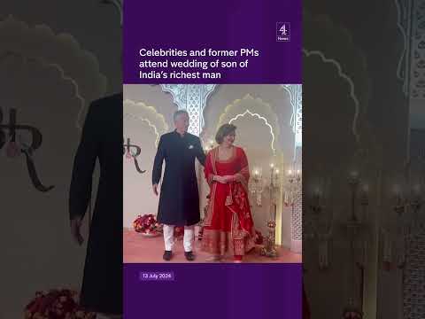 Former PMs attend £462 million Indian wedding