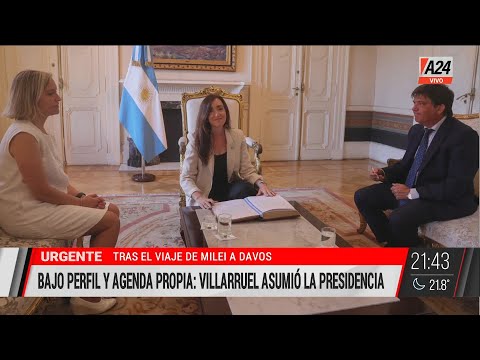 Bajo perfil y agenda propia: Victoria Villarruel asumió la presidencia de la Nación