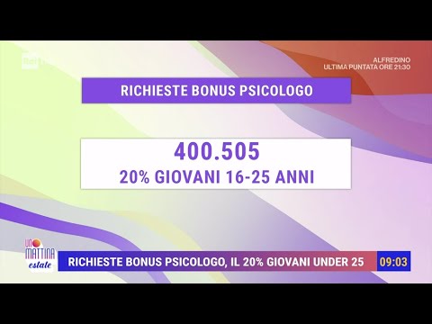 Bonus Psicologo: boom di richieste - Unomattina estate 12/06/2024