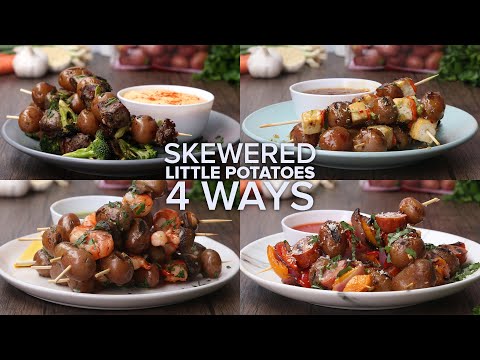 Skewered Little Potatoes 4 Ways // Presented By The Little Potato Company