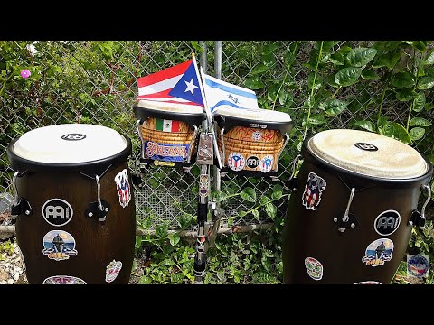 My garden & Congas. Bongos (Testing New Camera)