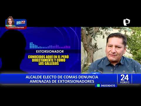 Comas: alcalde electo denuncia que es extorsionado por integrantes del 'Tren de Aragua'