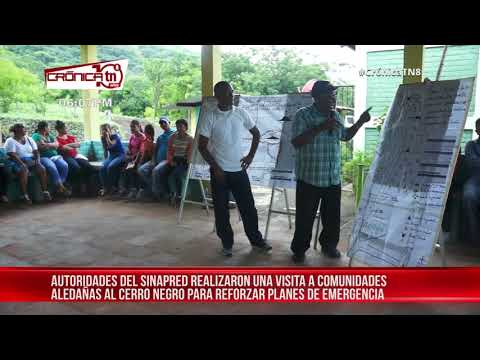 Refuerzan planes de emergencia en comunidades aledañas al Cerro Negro – Nicaragua
