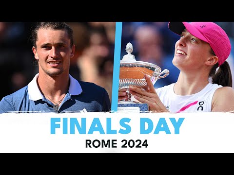 FINALS DAY: Behind-The-Scenes As Swiatek & Zverev Triumph In Rome!