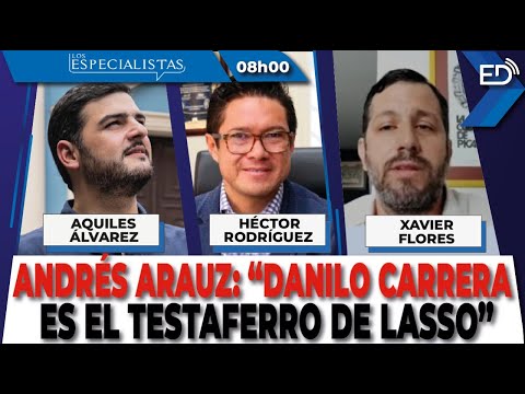 EN VIVO  Andrés Arauz: Danilo Carrera es el testaferro de Lasso | 11/01/2023.