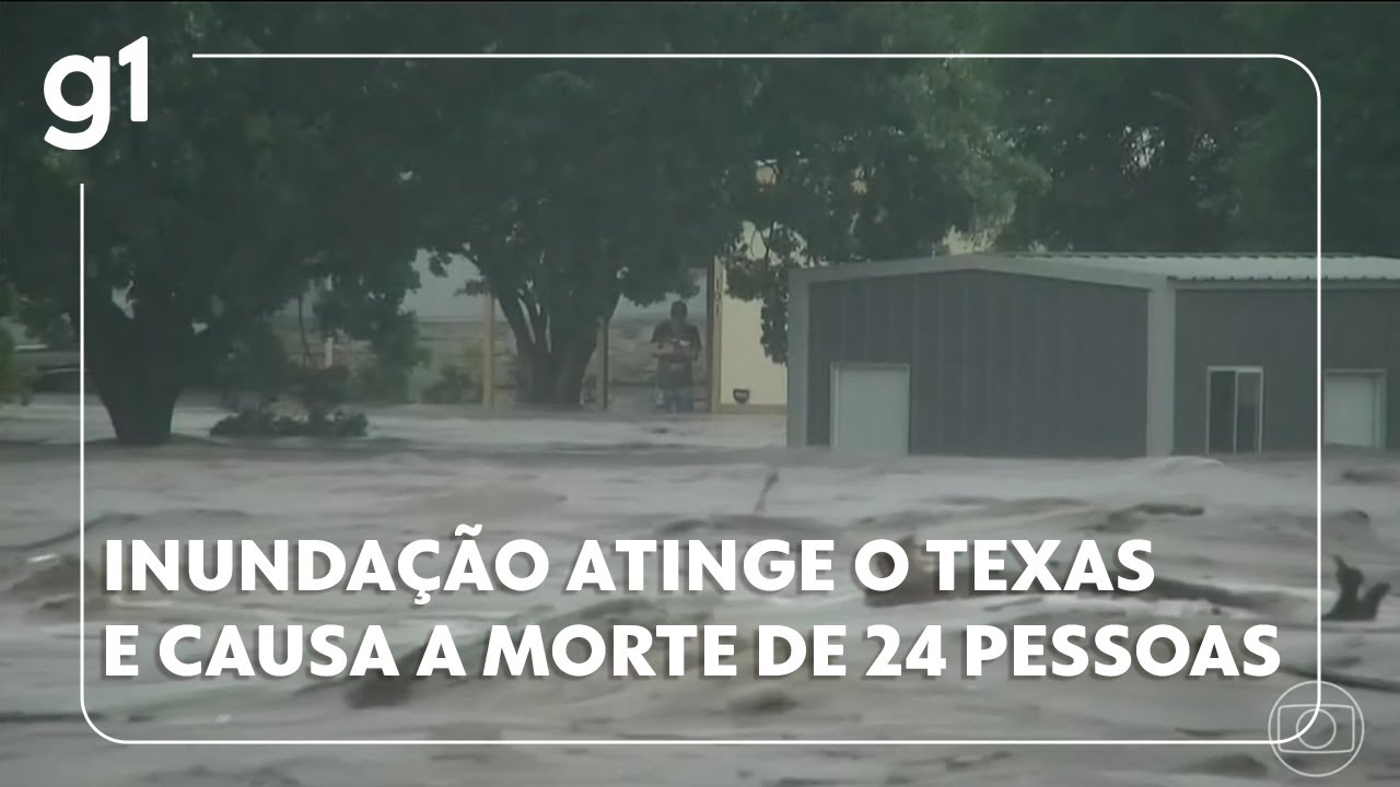 Inundação atinge o Texas e causa a morte de 24 pessoas