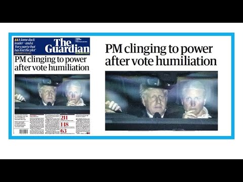 Royaume-Uni : Boris Johnson s'accroche au pouvoir après un vote humiliant • FRANCE 24