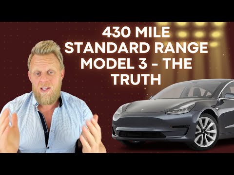 Claimed New Tesla Model 3 with M3P battery and 430 mile range