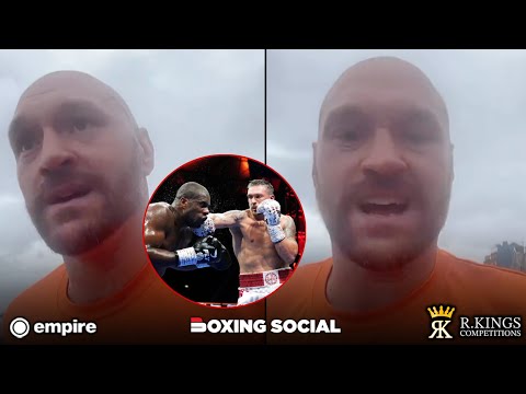 “JEALOUS B******S!” TYSON FURY BLASTS DANIEL DUBOIS CRITICS AFTER USYK DEFEAT