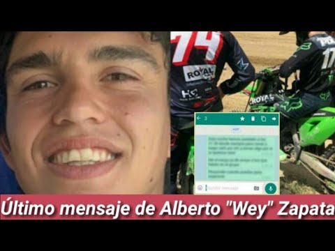 El último mensaje que envió Alberto Wey Zapata a su familia, minutos antes de montarse a la moto