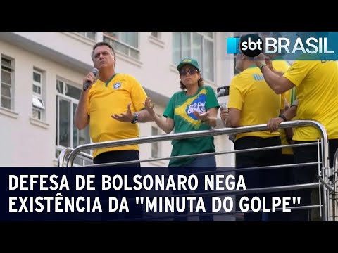 Defesa de Bolsonaro nega existência da minuta do golpe | SBT Brasil (27/02/24)