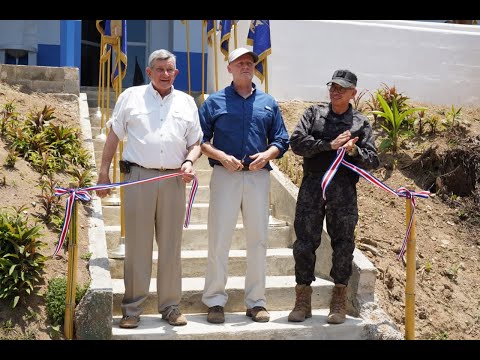 Guardacostas inauguró puesto de avanzada de Drake donado por la Federación Costarricense de Pesca