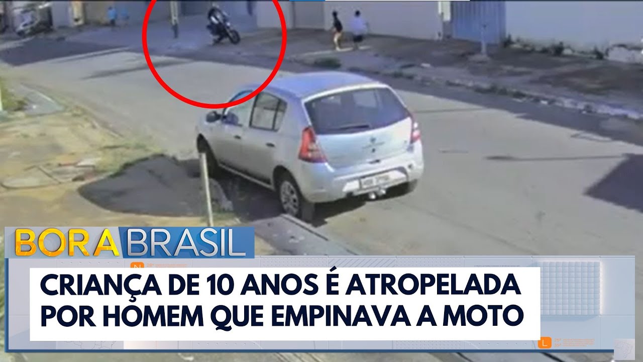 Criança de 10 anos é atropelada por homem que empinava a moto em Goiás TV Online Criança de 10 anos é atropelada por homem que empinava a moto em Goiás