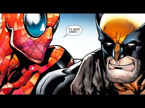 Wolverine asks Spider-Man for help.