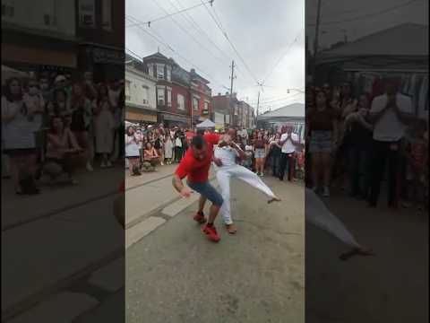 crazy capoeira street fight in toronto