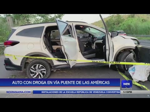 Auto con droga en vía Puente de Las Américas