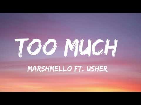 Marshmello x Imanbek - Too Much (Lyrics) ft. Usher