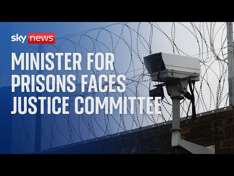 Watch live: Justice committee questions minister over state of UK prisons