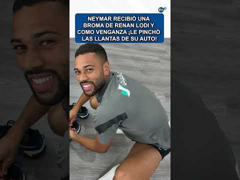 Neymar recibió una broma de Renan Lodi y como venganza ¡le pinchó las llantas de su auto! #neymar