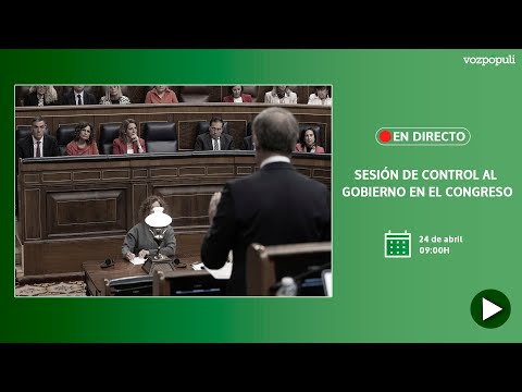 EN DIRECTO | Sesión de control al Gobierno en el Congreso de los Diputados