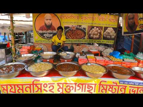 World Famous Rasgolla, Langcha Gulab jamun, Bangladeshi People Enjoying Ahare Bangla Food Festival
