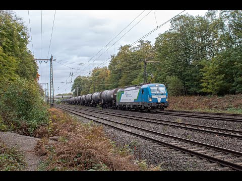 Bahnverkehr in Duisburg Lotharstraße 24.10.2022 Part 2 (HSL, FSI BR 293, RTI Vectron)