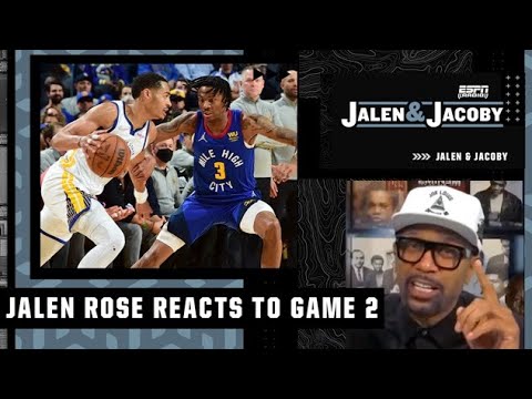 The Nuggets are CLEARLY overmatched against the Warriors - Jalen reacts to Game 2 | Jalen & Jacoby video clip