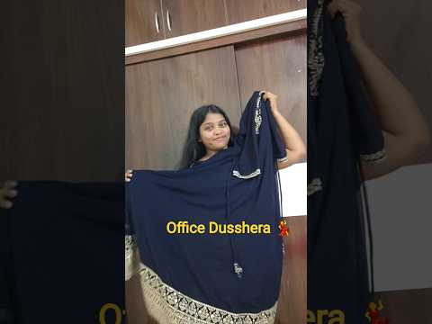 Dusshera celebration at office 💃. #ytshorts #minivlog #vlog #teluguvlogs #dussehra #dandiya