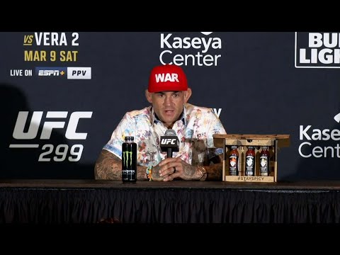 Dustin Poirier Post-Fight Press Conference | UFC 299