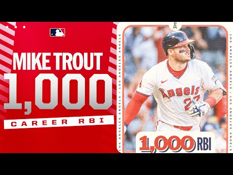 Mike Trout homers for his 1,000th career RBI!
