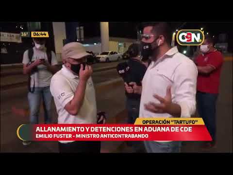 Operación 'Tartufo': Allanamiento y detenciones en Aduana de CDE