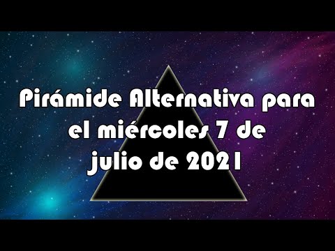 Lotería de Panamá - Pirámide Alternativa para el miércoles 7 de julio de 2021